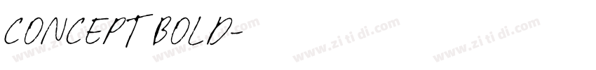 Concept Bold字体转换